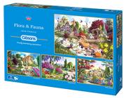 Puzzle - G3 Puzzle 4x500 Flora&Fauna - miniaturka - grafika 1