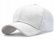Czapki i chusty sportowe męskie - Czapka Z Daszkiem Bejsbolówka Z Siatką Białe Moro - miniaturka - grafika 1