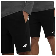 Spodenki męskie - Spodenki dresowe męskie 4F 4FWSS25TSHOM0817-20S Czarny Roz. 5XL - miniaturka - grafika 1