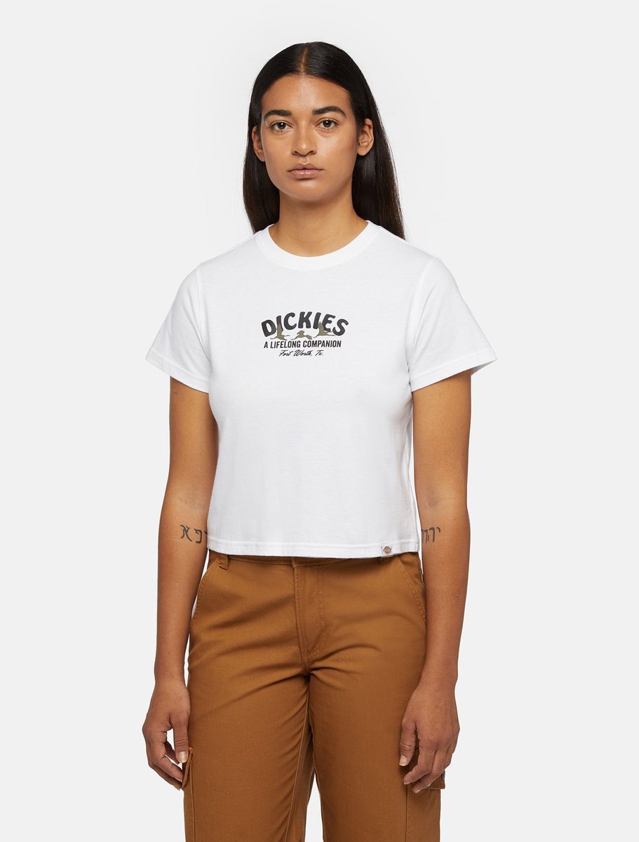 t-shirt donna dickies companion w tee - dk0a863k 0wh1