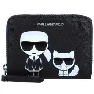 Portfele - KARL Lagerfeld Lagerfeld Ikonik Portfel 11 cm black 201W3202-A999 - grafika 1
