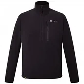 Kurtki męskie - Berghaus Męska kurtka polarowa Prism Micro Polartec z zamkiem do połowy, czarna, XL - miniaturka - grafika 1
