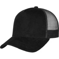 Czapki i chusty sportowe męskie - Czapka Trucker Uni Cord by Lipodo, czarny, One Size - miniaturka - grafika 1