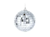 Dekoracje sali - Kula dyskotekowa lustrzana srebrna - 10 cm - 1 szt. - miniaturka - grafika 1