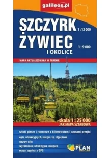 Plan Mapa sztabowa - Szczyrk, Żywiec i okolice 1:25 000 praca zbiorowa - Atlasy i mapy - miniaturka - grafika 2