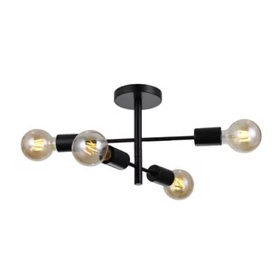 Sufitowa lampa Piansi PND-4025-4-BL Italux stics do jadalni czarna - Lampy sufitowe - miniaturka - grafika 1