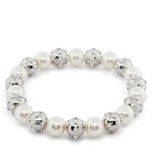 Naszyjnik Marc Jacobs Pearl Dot Statement Neklace 2R3JNC001J52 Srebrny - Naszyjniki - miniaturka - grafika 1