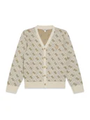 Swetry damskie - Guess Kardigan L6RR12 Z3OE2 Beżowy Regular Fit - miniaturka - grafika 1