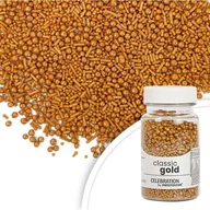 Dodatki do ciast w proszku - Posypka cukrowa ZŁOTA Celebration Classic Gold Sweet Decor, 70 g - miniaturka - grafika 1