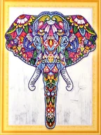 Malowanie po numerach - Norimpex Diamentowa mozaika Mandala 7D Słoń 40x30cm 1006652 - miniaturka - grafika 1