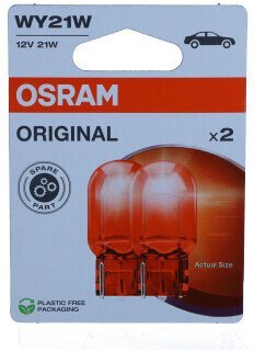 Osram OSRAM ŻARÓWKA ORGINAL WY21W W3X16D 12V/21W CAŁOSZKLANA 2SZT. BLISTER