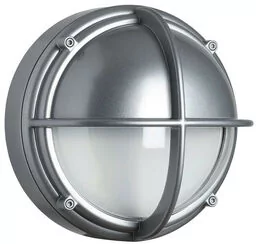Louis Poulsen - Skot Zewnętrzna Lampa Ścienna LED Przezroczysta Pół Klosza Aluminium Louis Pou - Oprawy, klosze i abażury - miniaturka - grafika 1