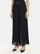 Spodnie damskie - Morgan Spodnie palazzo 232-PCARY Granatowy Wide Leg - miniaturka - grafika 1