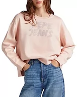 Bluzy damskie - Pepe Jeans Damska bluza Bailey, różowa (Ash Rose), L, Różowy (popiół róży), L - miniaturka - grafika 1
