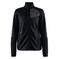Bluzy damskie - Damska Bluza CRAFT ADV TECH FLEECE THERMAL MIDLAYER W 1911664-999000 – Czarny - miniaturka - grafika 1