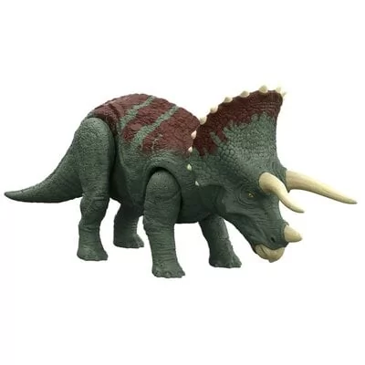 Jurassic World Jurassic World HDX34 - Dominion Orzeźwiający dinozaur  Triceratops, figurka z odgłosy napełniania, atak uderzenia głowy, ruchome  stawy, zabawka dinozaur od 4 lat HDX34 - Ceny i opinie na Skapiec.pl