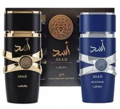 Zestawy perfum unisex - Lattafa Anniversary Edition Zestaw wód perfumowanych uniseks: Asad + Asad Zanzibar - miniaturka - grafika 1