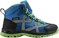 Buty dla chłopców - McKinley Unisex dziecięce buty trekkingowe Santiago AQX, Greenlime Bluedark B - 32 EU - miniaturka - grafika 1