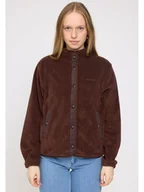 Kurtki damskie - MAZINE Kurtka polarowa "Fleet" w kolorze brązowym - miniaturka - grafika 1