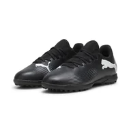Piłka nożna - Młodzieżowe buty piłkarskie FUTURE 7 PLAY TT PUMA Black White - miniaturka - grafika 1