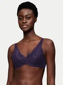 Biustonosze - Triumph Biustonosz z fiszbiną Illusion 10219710 Niebieski - miniaturka - grafika 1