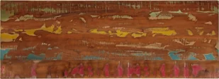 vidaXL Blat stołu, 140x60x3,8 cm, prostokątny, lite drewno z odzysku - Stoły - miniaturka - grafika 1