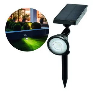 Wbijana lampa solarna CELIN 0,5W do ogrodu BARWA ZIMNA reflektor IP44 - Lampy ogrodowe - miniaturka - grafika 1