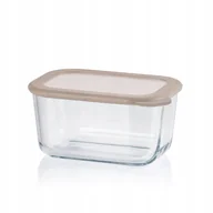 Pojemniki kuchenne - Pojemnik do przechowywania ze szkła żaroodpornego 0,5 L JUYPAL BRĄZOWY - miniaturka - grafika 1