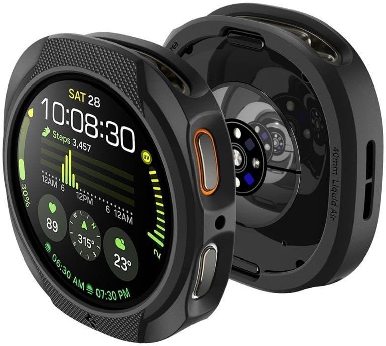 OBUDOWA SPIGEN DO SAMSUNG GALAXY WATCH 8 40 mm, Czarne Etui, Nakładka