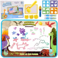 Maty edukacyjne - WOOPIE Magiczna Mata do Malowania Wodą XXL Pieczątki Cyferki 100cm - miniaturka - grafika 1