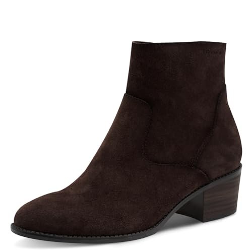 Tamaris Damskie botki na obcasie 1-25329-45, Mocca, 39 EU, Mocca, 39 EU