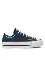 Trampki damskie - Converse Trampki Chuck Taylor All Star Lift Platform Color Pop A07597C Czarny - miniaturka - grafika 1