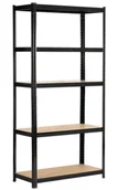 Szafy i regały magazynowe - Czarny metalowy regał do garażu 180 cm D4-P07 - miniaturka - grafika 1