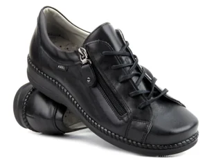 Wygodne półbuty damskie w tęgości H - AXEL 1814, czarne - Półbuty damskie - miniaturka - grafika 1