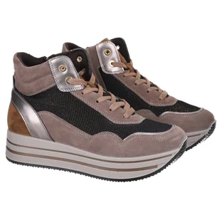 Sneakersy damskie Igi&Co 4674511 SCAMOSC./RETE/FANGO 38 - Sneakersy damskie - miniaturka - grafika 1