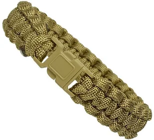 Mil-Tec Bransoleta Paracord 15mm Coyote - Coyote - L - Akcesoria turystyczne - miniaturka - grafika 1