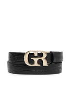 Paski - Gino Rossi Pasek Damski BLYL23008 Czarny - miniaturka - grafika 1