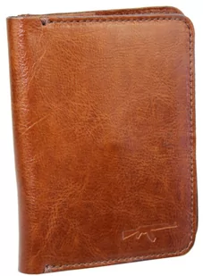 Etui Na Karty Dokumenty PolskaGalanteria Duże BRĄZOWY Skóra Naturalna Pionowe z Miejscem Na Bilon MOTYW KARABIN 12 x 9 [cm] - Etui na dokumenty i karty - miniaturka - grafika 2