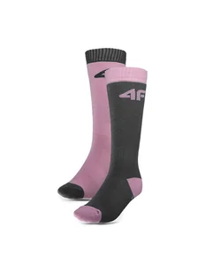 4F Zestaw 2 par skarpet narciarskich 4FJWAW23UFSOF116 Kolorowy - Skarpetki dla dzieci - miniaturka - grafika 1