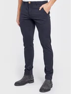 Spodnie męskie - Blend Spodnie materiałowe Natan 20703472 Granatowy Regular Fit - miniaturka - grafika 1