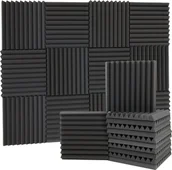 Dekoracje domu - Pianka na ścianę akustyczna dekoracyjna 3m2 kwadrat mata gąbka miękka 5cm - miniaturka - grafika 1