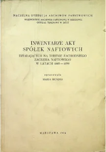Inwentarze akt spółek naftowych - Historia świata - miniaturka - grafika 1