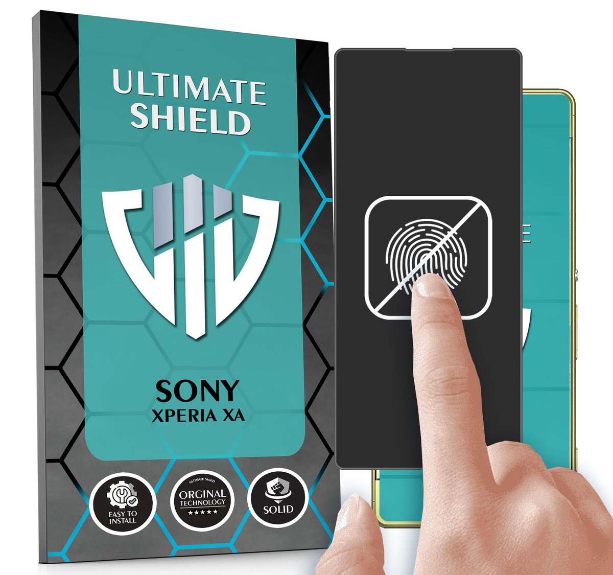 FOLIA DO SONY XPERIA XA HYDROŻELOWA MATOWA BRAK ODCISKÓW CAŁY EKRAN 5D