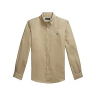 Koszule męskie - Camicie Casual Uomo Ralph Lauren - Cubdppcs-Long Sleeve-Sport Shirt - Beige - miniaturka - grafika 1