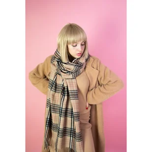 Szal Winter tartan - Apaszki i szaliki damskie - miniaturka - grafika 2