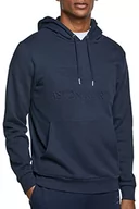 Bluzy męskie - Hackett London Amr męska bluza z kapturem HDY, granatowy, 3XL - miniaturka - grafika 1