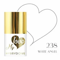 Lakiery hybrydowe - Lakier Hybrydowy Mylove UV/Led 238 White Angel - miniaturka - grafika 1