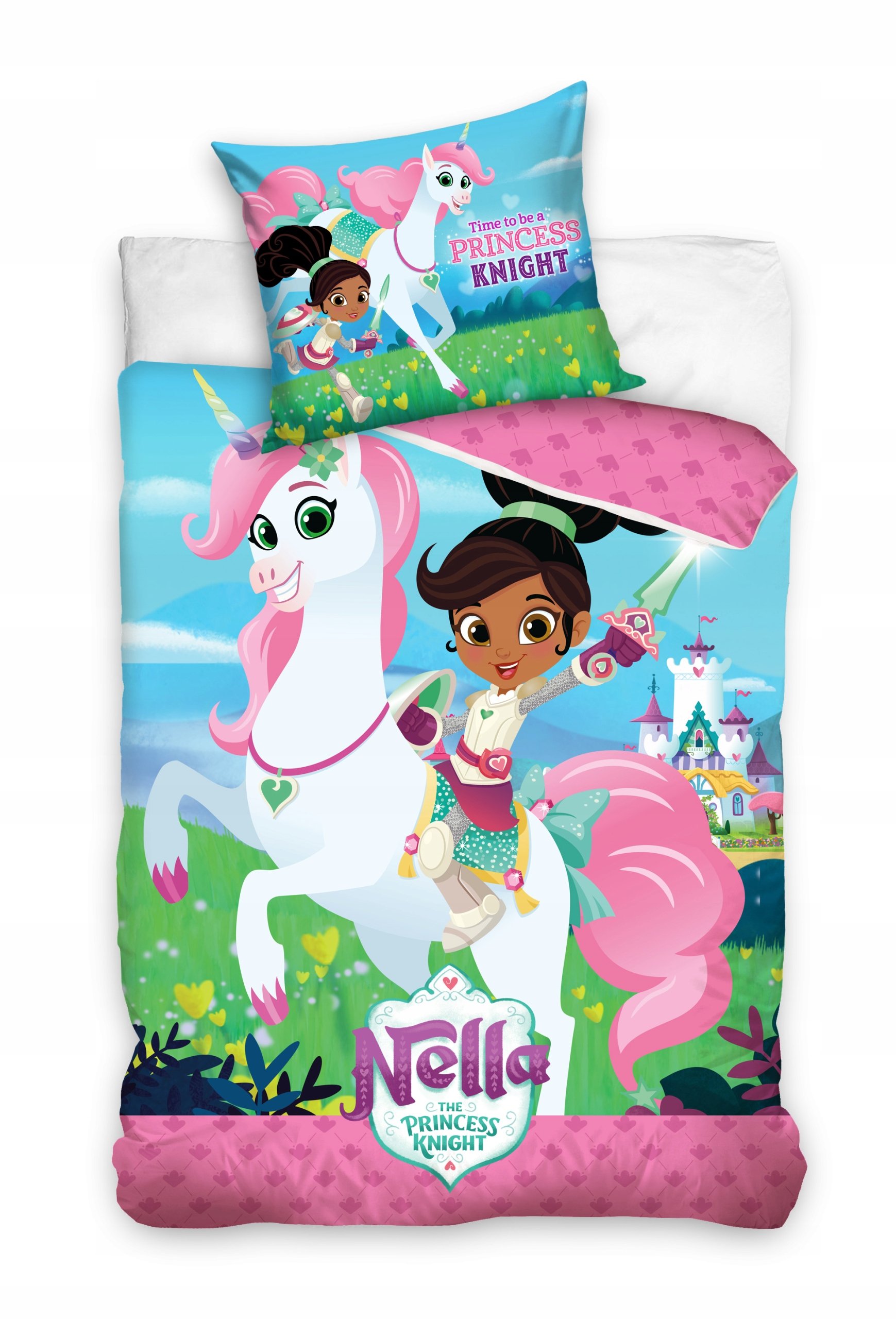 pościel dziecięca 160x200 bawełniana Rycerka Nella