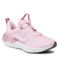 Buty dla dziewczynek - Buty Nike Run Flow (Gs) DR0472 600 Pink Foam/White - miniaturka - grafika 1