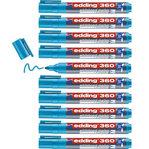 edding 360 marker tablicowy - jasnoniebieski (opakowanie 10 szt.)